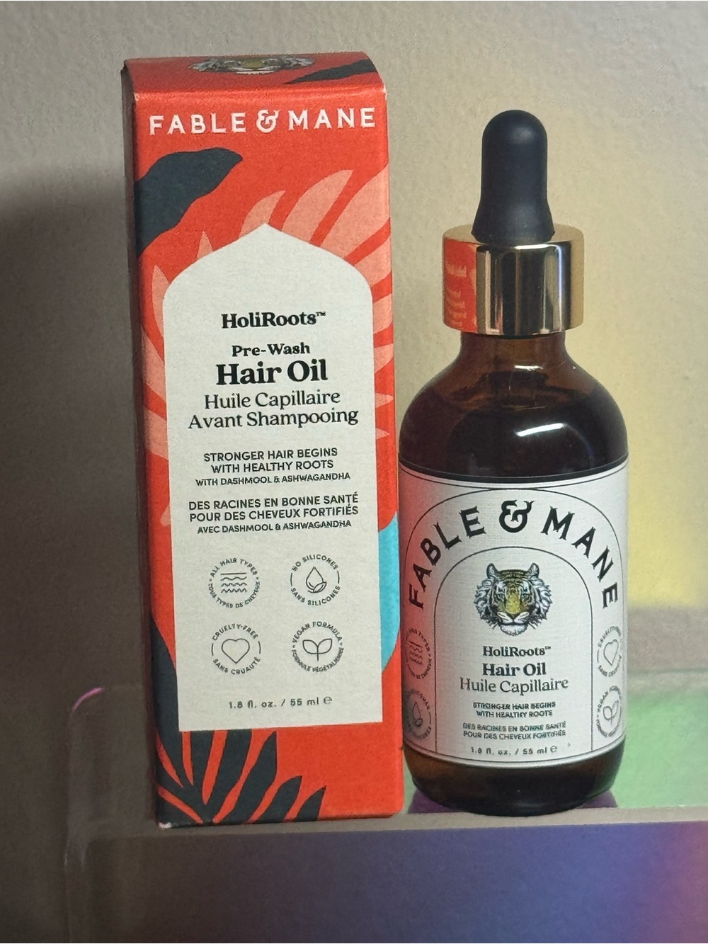 Fable & mane HoliRoots™ Pre-Wash Scalp & Hair Treatment Oil 1.8oz